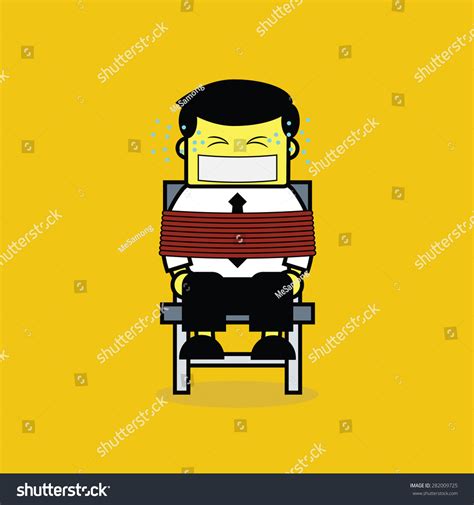 Businessman Be Tied Chair Stock Vector (Royalty Free) 282009725