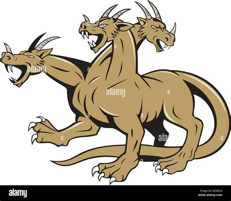 illustration  hydra  greek  roman mythology  multi headed