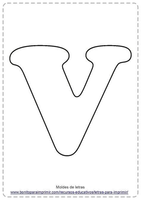 Letras V Para Imprimir - NAZAEDU