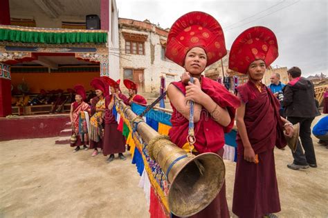 Yuru Kabgyat Buddhist Festival at Lamayuru Gompa, Ladakh. Editorial Photo - Image of dress ...