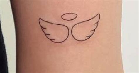 Tatuajes de alas de ángel y aureola | Tattoofilter