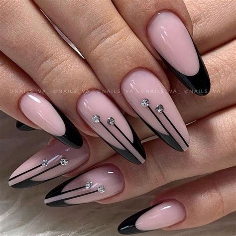 Uñas Acrilicas Color Rosa Palo Con Negro : 20 Estilos De Unas Acrilicas ...