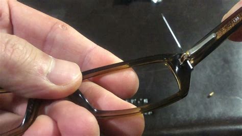 how to put tiny screw in eyeglasses youtube