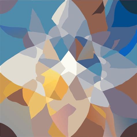 A beautiful simple flower geometric pattern vector illustration ...