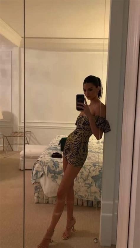 Best 12 Kendall Jenner Snaps Braless Selfies in a Sheer Minidress: See
