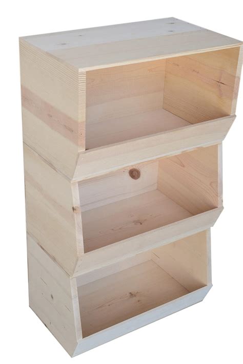 Wooden Stackable Storage Bin - Poole & Sons, Inc.