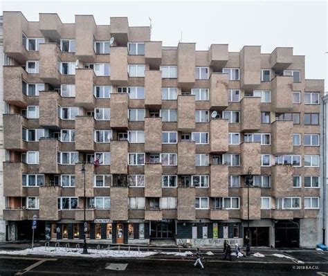 Apartment building on Karowa Street, Warsaw, Poland Built in 1978 ...