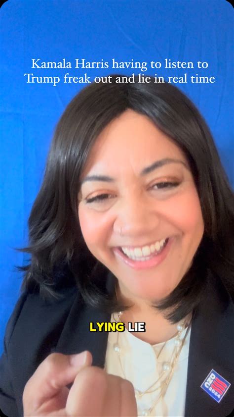 Allison Reese | Kamala Harris having to listen Trump freak out and lie