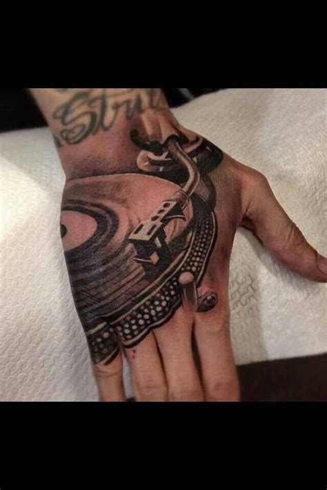 Dj Turntable Tattoo Designs