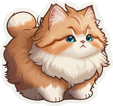 Fluffy Muchkin Cat Illustration use AI Generative 26792799 PNG