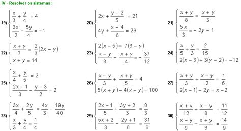 Ensino de Matemática : Sistemas de Equações do 1º Grau