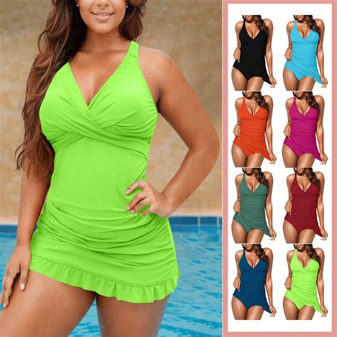 VgaVtl Womens Bathing Suits One Piece Plus Size Racerback Swimsuit for