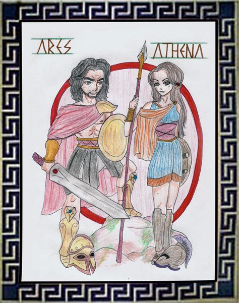 Ares and Athena by dragan-airgid on DeviantArt