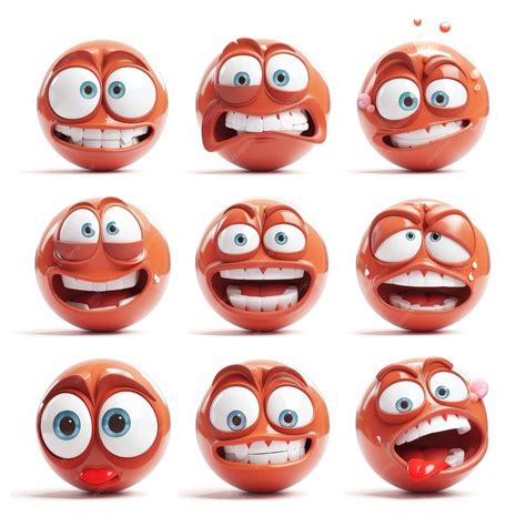 premium photo  red balls     mouth open