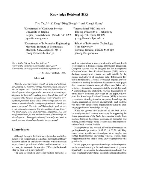 knowledge retrieval kr