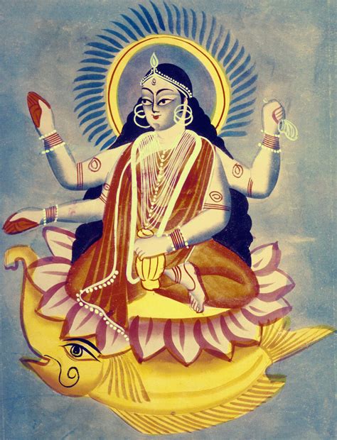 ganga  art print  va indian king mcgaw