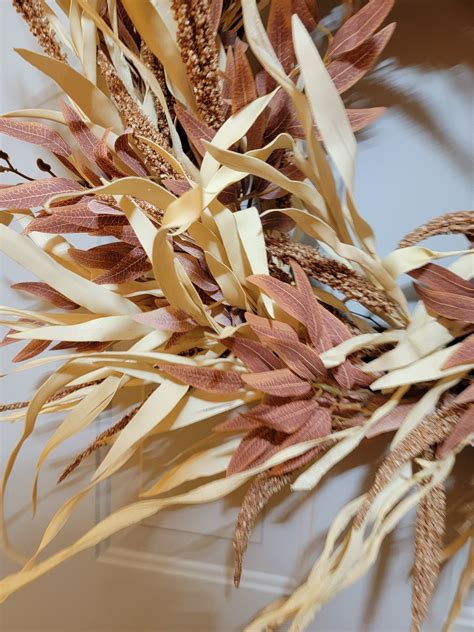 Farmhouse Fall Wreath, Dried Grass Wreath, Neutral Fall Wreath, Simple