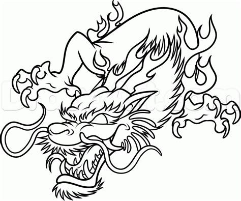 Japanese Dragon Drawing | Free download on ClipArtMag