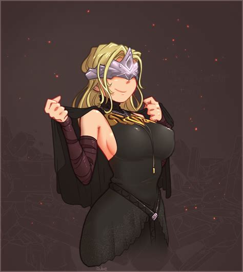 The Big ImageBoard (TBIB) - 1girl black dress blindfold blonde hair