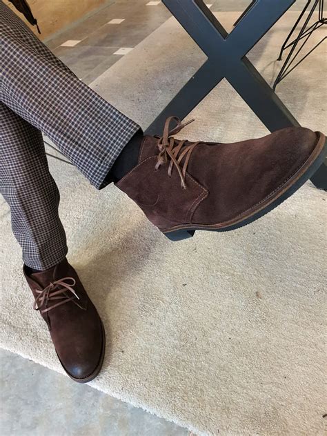 Buy Brown Suede Chukka Boots by GentWith.com with Free Shipping