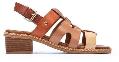 Pikolinos Leather Heeled Sandals Blanes W3h in Brown | Lyst