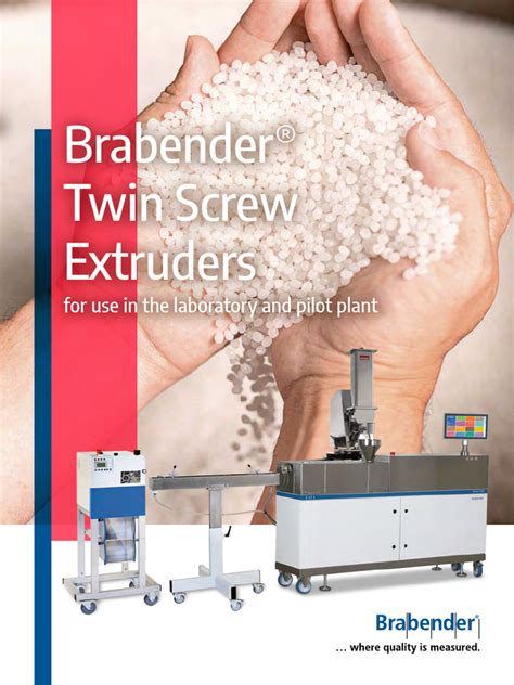 brabender twin screw extruders  extrusion screw