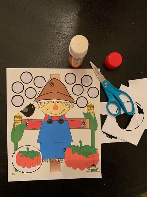 Scarecrow Cutting Activities - The Fine Motor Detective