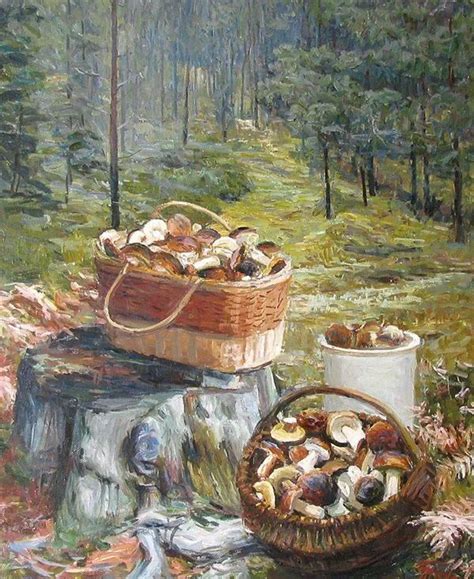 Пин на доске ГРИБЫ в живописи | Краска, Художник, Пленэр