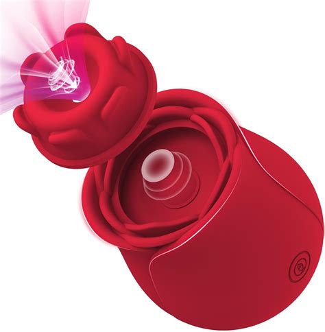 Rose Clitoris Sucker Clitoral Sucking Vibrator with 10 Modes, Magnetic