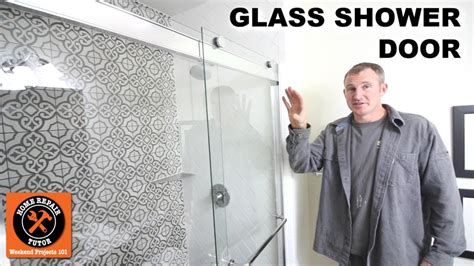 How to Install a Semi Frameless Glass Shower Door - YouTube