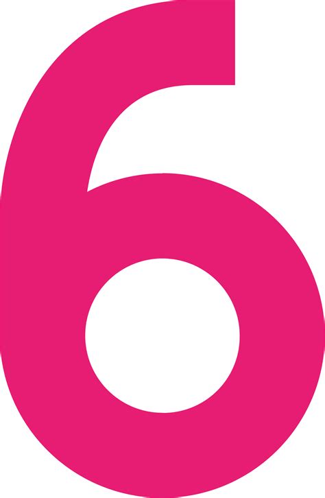 Number Six Png
