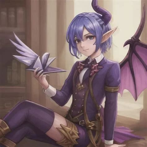 A winged tiefling artificer | OpenArt