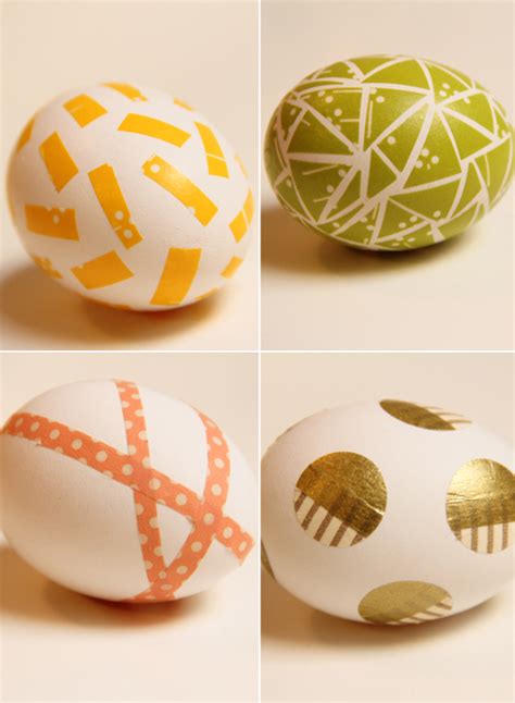 DIY Washi Tape Easter Eggs - Shelterness