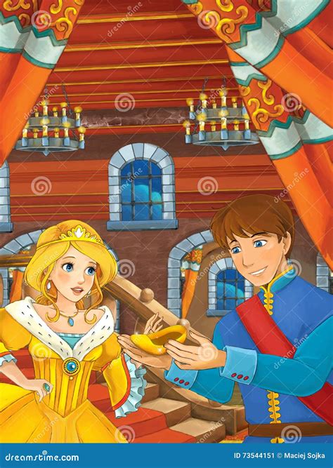 Principe E Principessa Nel Corridoio Del Castello - Parlando - Principe