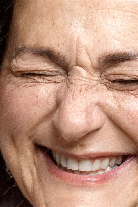 Premium Photo | Close up on face pores texture