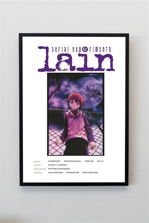 Serial Experiments Lain Anime Poster Anime Manga Poster Gift - Etsy