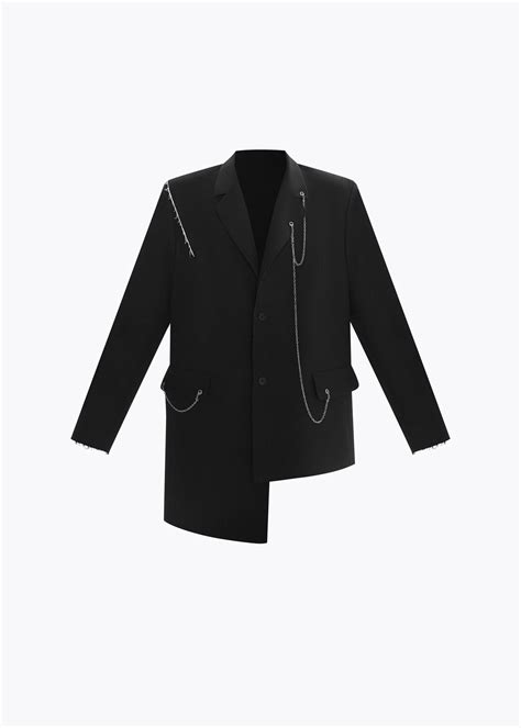 Bat Norton JACKET WITH ASSYMETRICAL BOTTOM CHAIN | Grailed