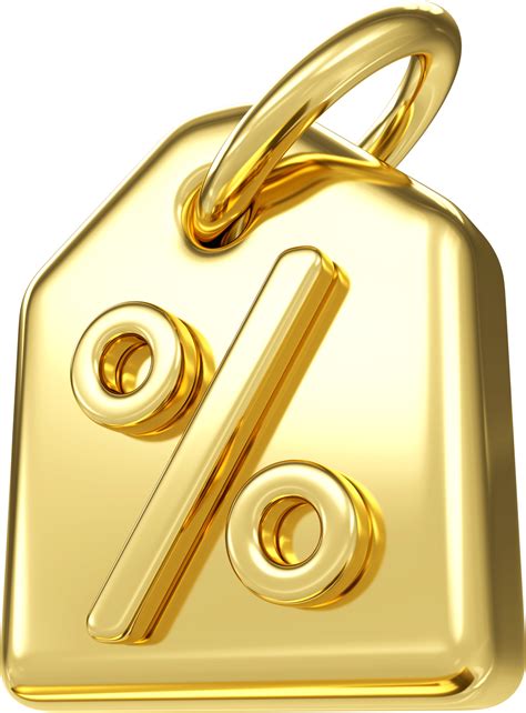 3d gold shopping tags icon. Special offer sign. discount coupon of cash