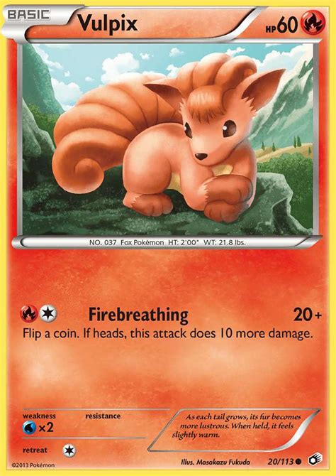 Vulpix 20 (Legendary Treasures 2013) Pokemon Card