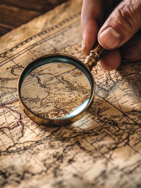 Antiquated Map with Unseen Features