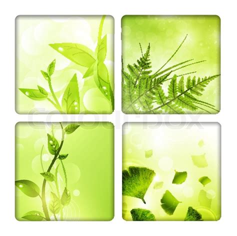 Eco background collection | Stock vector | Colourbox