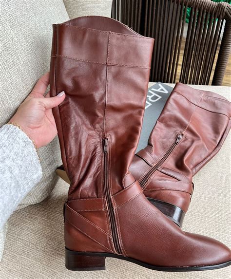 Bota Cano Longo Marrom - Bota Montaria Arezzo Couro Legítimo cano longo marrom savannah - Guiccela