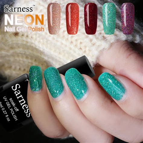 Sarness Neon Rainbow УФ-гель для ногтей отмачиваемый Профессиональный ...