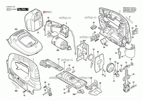 Запчасти для аккумуляторного лобзика Bosch PST 18 LI (3603K11001 ...