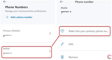 how to change paypal phone number