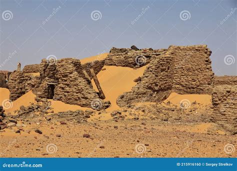 ancient ruins  dongola  sudan sahara desert africa stock photo