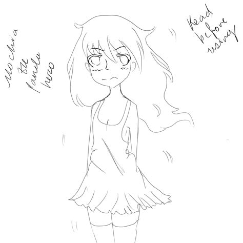 Flat chested girl Lineart by MochiaThePandaHero on DeviantArt