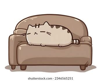 Kawaii o estética de gato lindo: ilustración de stock 2346565251 ...