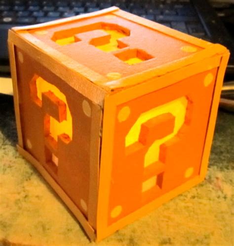 Mario Brothers Question Mark box lamp shade by AnaInTheStars on DeviantArt