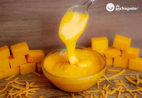 Salsa o crema de queso Cheddar. Una receta irresistible para acompañar